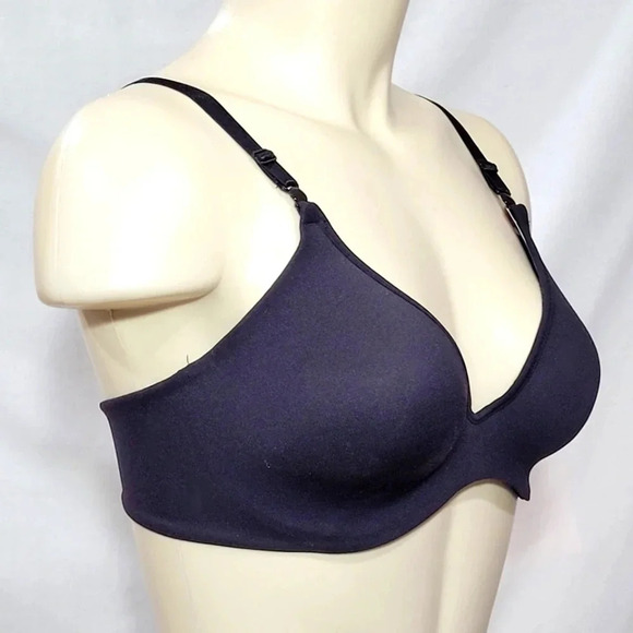 34D Hanes HU06 Invisible Look Convertible UW Bra‎ Black - Picture 2 of 5